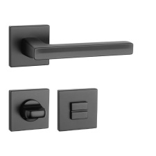 Aprile PEA Négyzetrozettás Q SLIM 7MM BK - Fekete WC zár és alkatrészei
