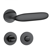 APRILE PEONIA Körrozettás R SLIM 7MM BK - Fekete WC zár és alkatrészei