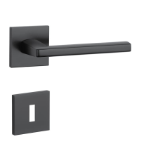 APRILE PYROLA Négyzetrozettás Q SLIM 7MM BLACK - Fekete BB zár és alkatrészei