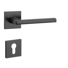 Aprile PYROLA Négyzetrozettás Q SLIM 7MM BLACK - Fekete PZ zár és alkatrészei