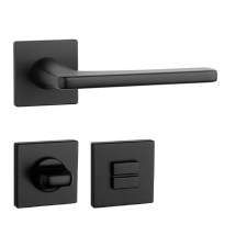 APRILE SETIA Négyzetrozettás Q SUPER SLIM 5MM BK - Fekete WC zár és alkatrészei