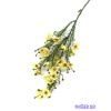  Apró virágos műzöld ág 64cm - Krémsárga
