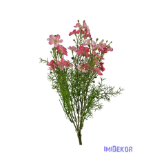  Apró virágos műzöld csokor 40cm - Rózsaszín dekorációs kellék