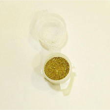  Aprószemű glitterpor, fényes arany, 3 ml dekorációs kellék