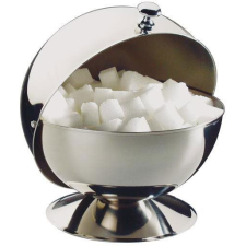 APS Rozsdamentes acél cukortartó forgatható fedéllel 00033 (33) papírárú, csomagoló és tárolóeszköz