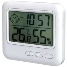 APT AG780 Digitální teploměr s vlhkoměrem bílý időjárásjelző