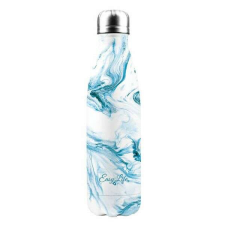Aqua duplafalú italtároló fémpalack / útipalack - 500 ml - víz mintás termosz