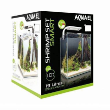 Aqua-El Aquael Shrimp Set Smart Day&amp;Nnight 19 white - Nano akvárium (fehér) garnélarákoknak és kisebb halaknak (25x25x30cm) akvárium