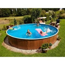 AQUA Fémpalástos kör medence Azuro homokszűrővel 360 cm átmérő medence