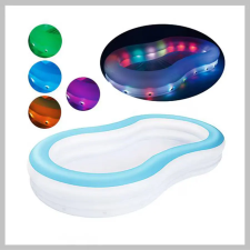  Aqua Glow felfújható pancsoló medence  LED világítással 54135 medence