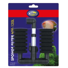 AQUA NOVA Bio-Sponge S tapadókorongos szivacsszűrő dupla NSF-120L akvárium vízszűrő