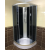 Aqualife Aqualife Opal 508C Fekete zuhanykabin 80 x 80 x 205 cm Tető nélkül