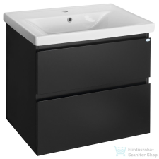 Aqualine ALTAIR mosdótartó szekrény, 67x60x45cm, matt fekete (AI670) fürdőszoba bútor