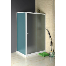 Aqualine AMADEO eltolható zuhanyajtó, 120cm, BRICK üveg kád, zuhanykabin