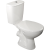 Aqualine AQUALINE JUAN monoblokkos WC, hátsó kifolyású, króm duál gombos öblítőmechanika (LC2154)
