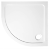 Aqualine AQUALINE TECMI íves öntöttmárvány íves zuhanytálca, 80x80x3cm, R55 (PQ558)