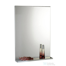 Aqualine BETA tükör polccal, 60x80x12cm, fehér (57397) fürdőszoba kiegészítő