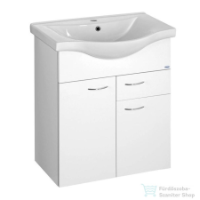 Aqualine KERAMIA FRESH mosdótartó szekrény, 60,5x74x34cm fehér 50064A fürdőszoba bútor