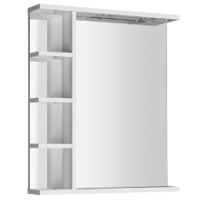  AQUALINE KORIN LED tükör világítással és polccal, 60x70x12cm (KO370) bútor