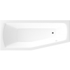 Aqualine OPAVA kád, láb nélkül, jobbos, 160x70x39cm, akril
