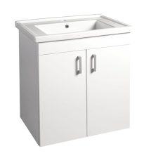  Aqualine POLY Mosdótartószekrény 66x74,6x46,5 cm +ZENO mosdó 70x48,5 cm fürdőszoba bútor