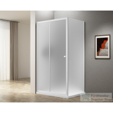 Aqualine UGGA tolóajtó oldalfallal, 1000x800mm, Brick üveg, fehér (AWS100-01) kád, zuhanykabin