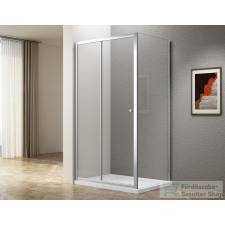 Aqualine UGGA tolóajtó oldalfallal, 1000x800mm, transzparent üveg (ATS100-01) kád, zuhanykabin