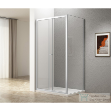 Aqualine UGGA tolóajtó oldalfallal, 1400x800mm, transzparent üveg (ATS140-01) kád, zuhanykabin