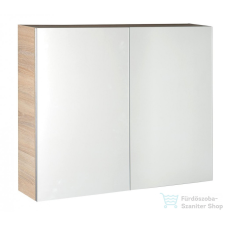 Aqualine VEGA tükrösszekrény, 80x70x18cm, platinatölgy VG880 fürdőszoba bútor