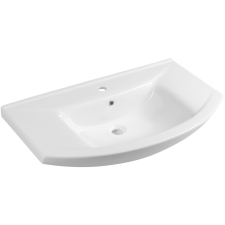 Aqualine Zero mosdótál 86x50 cm félkör alakú fehér 6085 fürdőkellék
