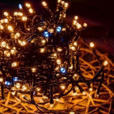 Aqualing Dekortrend Basic: Jégszikrázó fényfüzér, 360 LED, hideg-meleg fehér fény party kellék