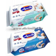Aquella Baby Nedves Törlőkendő Kék/Zöld 120db tisztító- és takarítószer, higiénia