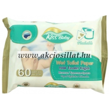 Aquella Kiss Baby Nedves Toalettpapír 60db tisztító- és takarítószer, higiénia