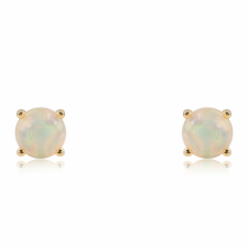  Arannyal Bevont Ezüst Fülbevaló Etiópiai Opállal, ROS683 fülbevaló