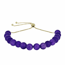  Arannyal Bevont Ezüst Karkötő Marokkói Ametiszttel, Y62164 karkötő