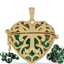  Arannyal Bevont Ezüst Medál Brazil Smaragddal, Y54129 medál