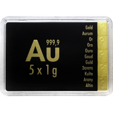 Arany Combibarren Valcambi 5x1 g - befektetési aranyrúd egyéb ékszer