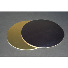  Arany-fekete tortakarton tortaalátét  kétoldalas 26 cm sütés és főzés