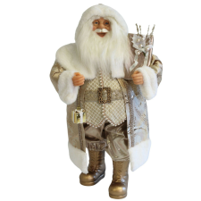  Arany karácsonyi dekoráció Mikulás 64cm karácsonyi dekoráció
