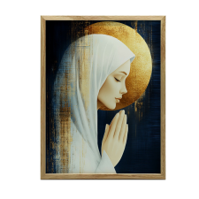 ARANY KERETES PLAKÁT FALRA BÉKÉS IMÁDSÁG 70X100 CM grafika, keretezett kép