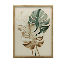 ARANY MONSTERA FALI PLAKÁT KERETBEN, NAGY NAPPALI 70x100 CM grafika, keretezett kép