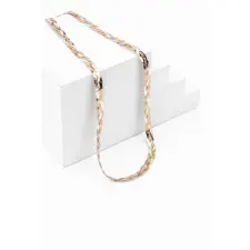  Arany-Rózsaarany-Ezüst Színű 4 Szálas S925 Ezüst Nyaklánc -42cm nyaklánc