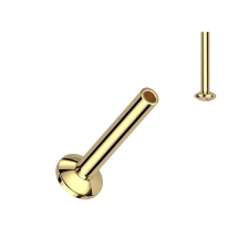  Arany Színű Titánium Piercing Vég - 3 mm egyéb ékszer