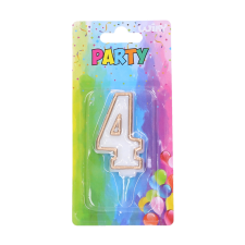 Arany tortagyertya 4-es szám party kellék
