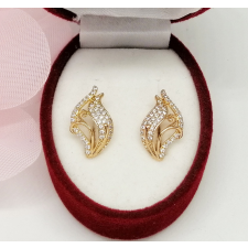 Aranyozott antiallergén fülbevaló, 17 mm fülbevaló