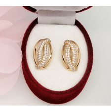 Aranyozott antiallergén fülbevaló, 18 mm fülbevaló
