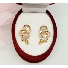 Aranyozott antiallergén fülbevaló, 18 mm fülbevaló