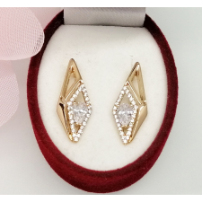  Aranyozott antiallergén fülbevaló, 23 mm fülbevaló