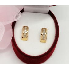 Aranyozott antiallergén karika fülbevaló, 13 mm fülbevaló