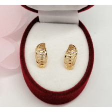 Aranyozott antiallergén karika fülbevaló, 14 mm fülbevaló